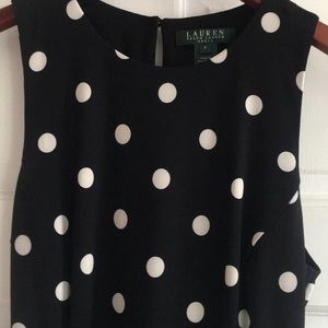Ralph Lauren maxi polka dot dress. Size 4